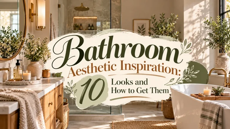 Bathroom Aesthetic Inspiration: 10 Looks and How to Get Them