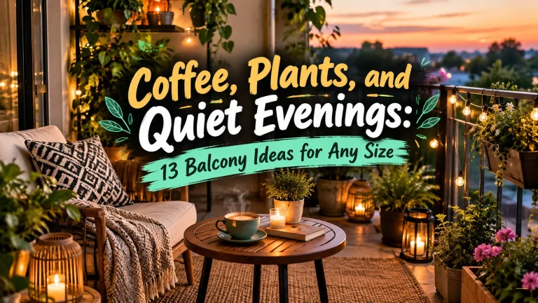 Coffee, Plants, and Quiet Evenings: 13 Balcony Ideas for Any Size