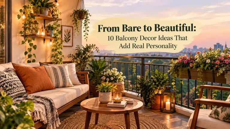 From Bare to Beautiful: 10 Balcony Decor Ideas That Add Real Personality