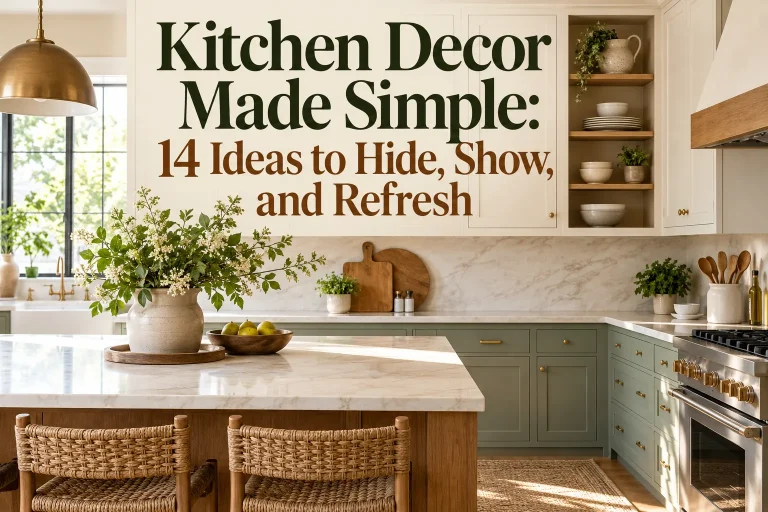 Kitchen Decor Made Simple: 14 Ideas to Hide, Show, and Refresh