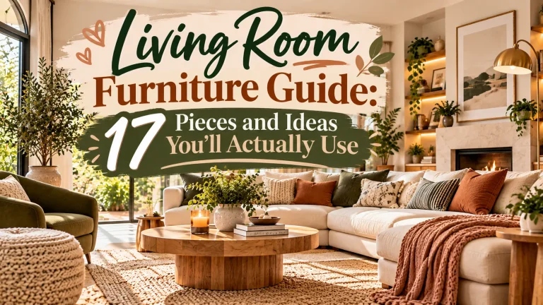 Living Room Furniture Guide: 17 Pieces and Ideas You’ll Actually Use