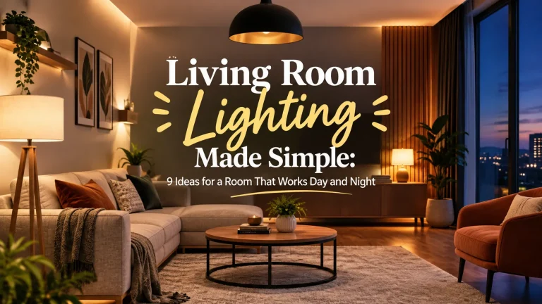 Living Room Lighting Made Simple: 9 Ideas for a Room That Works Day and Night