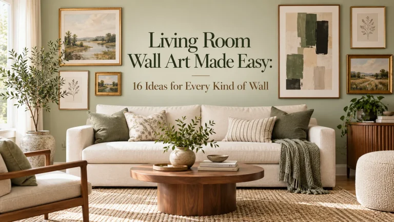 Living Room Wall Art Made Easy: 16 Ideas for Every Kind of Wall