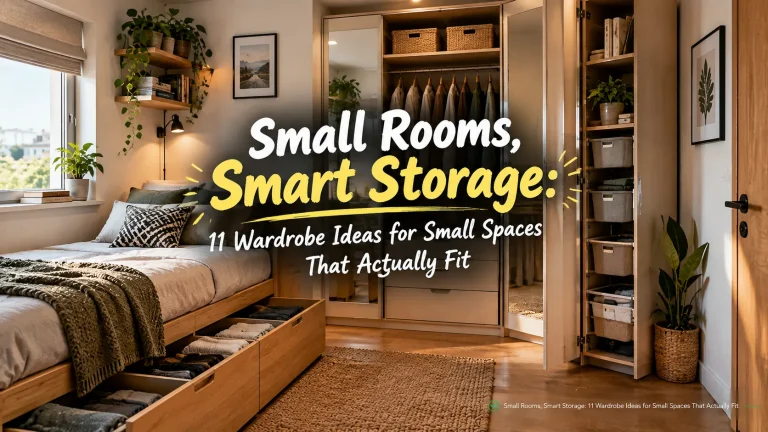Small Rooms, Smart Storage: 11 Wardrobe Ideas for Small Spaces That Actually Fit